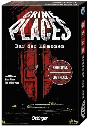 Oetinger, Crime Places 2, Bar der Dämonen, Escape-Game, Rätselspiel für Erwachsene, 72 Karten, 60-75 Minuten Spieldauer von Oetinger