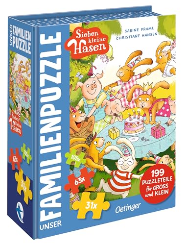Oetinger Sieben kleine Hasen. Unser Familien-Puzzle, Yellow Oetinger Sieben kleine Hasen. Unser Familien-Puzzle, Yellow von Oetinger
