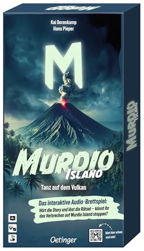 Oetinger Media, Murdio Island, Tanz auf dem Vulkan, Brettspiel, kooperatives Audio-Game für Kinder ab 10, ab 1 Spieler, 60-75 Minuten Oetinger Media, Murdio Island, Tanz auf dem Vulkan, Brettspiel, kooperatives Audio-Game für Kinder ab 10, ab 1 Spieler, 60-75 Minuten von Oetinger
