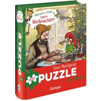 Pettersson und Findus feiern Weihnachten. Puzzle im Buch. 100 Teile von Oetinger