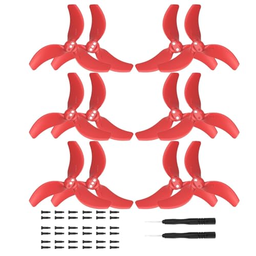 12 Stück Avata 2-Propeller for DJI Avata 2-Zubehör, geräuscharme Propellerblätter, Flügel, Ersatzblätter, Zubehör (schwarz)(B) von Oeudire
