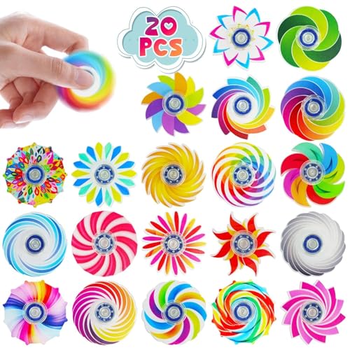 20 Stück Fidget Spinner Spielzeuge, Partygeschenke, Goodie Bag Stuffers for Kinder und Jugendliche, Stressabbau-Sensorik-Spielzeug for Kinder und Erwachsene(20PCS) von Oeudire