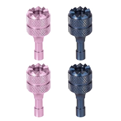Oeudire 4 abnehmbare Steuerknüppel aus Aluminiumlegierung (Ersatzzubehör, Blau, Schwarz) for Mini 3/3 Pr/4 Pro/Air 3/Mavic 3 Pro RC & RC 2(Blue Pink) von Oeudire