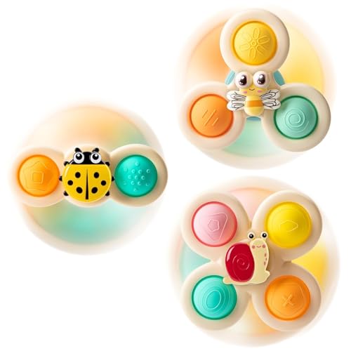 3-teiliges Kreiselspielzeug mit Saugnapf for 1-2-jährige Jungen, Kreiselspielzeug, Babyspielzeug, 12–18 Monate, sensorisches Spielzeug for Kleinkinder von 1–3, Osterkorbfüller, Geschenke for 1-jährige 3-teiliges Kreiselspielzeug mit Saugnapf for 1-2-jährige Jungen, Kreiselspielzeug, Babyspielzeug, 12–18 Monate, sensorisches Spielzeug for Kleinkinder von 1–3, Osterkorbfüller, Geschenke for 1-jährige von Oeudire