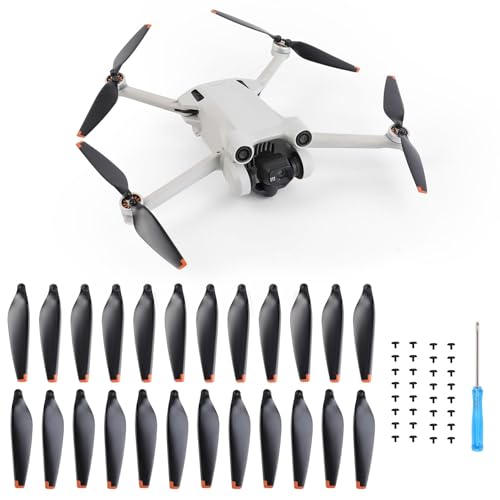 32-teilige Propellerblätter als Ersatz for DJI 4 Pro/Mini 3 Pro, geräuscharme und schnell lösbare Propellerflügel, kompatibel mit den Propellerblättern von DJI 4 Pro/Mini 3 Pro(24pcs) von Oeudire