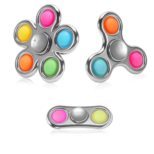 3er-Pack Pop-Fidget-Spinner, ideales Dekompressions-Fidget-Spielzeug for Erwachsene, Fidget-Spinner zur Linderung, Goodie-Bag-Füller, Rückgabegeschenke, Geburtstagsparty-Gastgeschenke, Klassenzimmer-P 3er-Pack Pop-Fidget-Spinner, ideales Dekompressions-Fidget-Spielzeug for Erwachsene, Fidget-Spinner zur Linderung, Goodie-Bag-Füller, Rückgabegeschenke, Geburtstagsparty-Gastgeschenke, Klassenzimmer-P von Oeudire