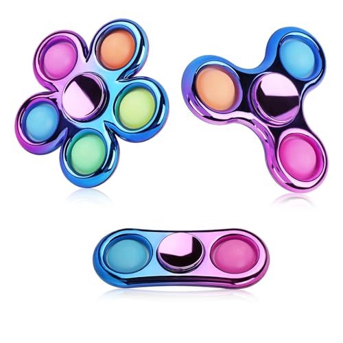 3er-Pack Pop-Fidget-Spinner, ideales Dekompressions-Fidget-Spielzeug for Erwachsene, Fidget-Spinner zur Linderung, Goodie-Bag-Füller, Rückgabegeschenke, Geburtstagsparty-Gastgeschenke, Klassenzimmer-P 3er-Pack Pop-Fidget-Spinner, ideales Dekompressions-Fidget-Spielzeug for Erwachsene, Fidget-Spinner zur Linderung, Goodie-Bag-Füller, Rückgabegeschenke, Geburtstagsparty-Gastgeschenke, Klassenzimmer-P von Oeudire