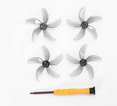 4 Stück Propeller for NEO Wing Ersatzpropeller Rotorblätter mit Schraubendreher Ersatzteile Schnellverschluss Zubehör (Orange)(Szary) von Oeudire