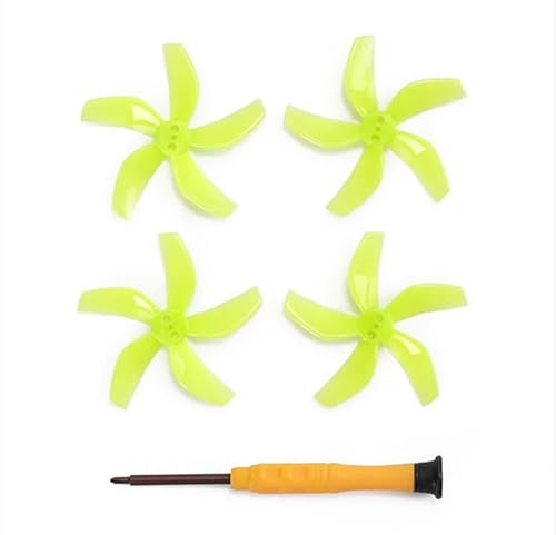 4 Stück Propeller for NEO Wing Ersatzpropeller Rotorblätter mit Schraubendreher Ersatzteile Schnellverschluss Zubehör (Orange)(for 80degree) von Oeudire
