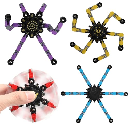 4er-Pack umwandelbarer Fidget Spinner, Fidget-Spielzeug-Set, umwandelbarer Fidget Spinner, sensorisches Fidget-Spielzeug for Stressabbau und gegen Angstzustände for Kinder und Erwachsene, Geschenk zu 4er-Pack umwandelbarer Fidget Spinner, Fidget-Spielzeug-Set, umwandelbarer Fidget Spinner, sensorisches Fidget-Spielzeug for Stressabbau und gegen Angstzustände for Kinder und Erwachsene, Geschenk zu von Oeudire