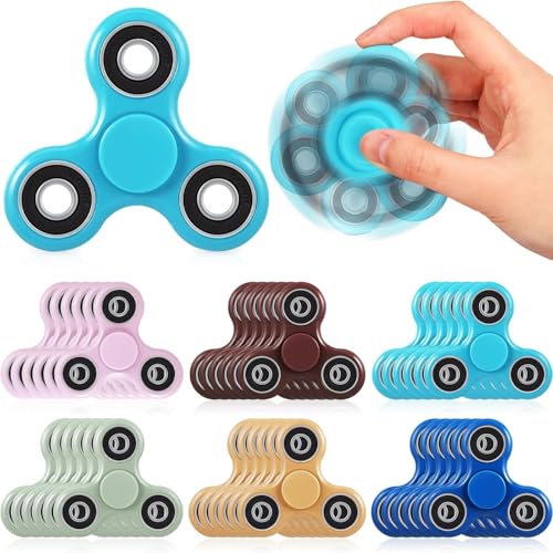 6 Stück Fidget Spinner Spielzeug, sensorisches Fidget-Spielzeug for Erwachsene und Kinder, Partygeschenke, Klassenzimmerpreise, Geschenktütenfüller, Stressabbau(for 3090 Blade cw) von Oeudire