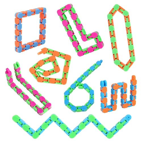 8 Stück Fidgets Wacky Tracks Fidget-Spielzeug for Kinder, Klassenzimmer, Schüler, Geschenke, Schulpreise, Strumpffüller, sensorisches Autismus-Snap-Fidget 8 Stück Fidgets Wacky Tracks Fidget-Spielzeug for Kinder, Klassenzimmer, Schüler, Geschenke, Schulpreise, Strumpffüller, sensorisches Autismus-Snap-Fidget von Oeudire