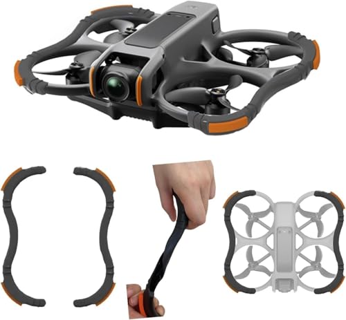 AVATA 2 Drohnen-Propellerschutzvorrichtung, Schutzstoßstange, Propellerschutzabdeckung, passend for DJI AVATA 2 Drohnenzubehör, kollisions- und Kratzfeste Propellerschutzabdeckung (Orange) von Oeudire