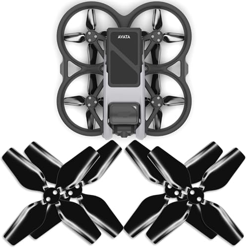 Airscrew 4-Blatt Upgrade Propeller for Avata - Orange, 4 Stück(Black 4-Blade) von Oeudire