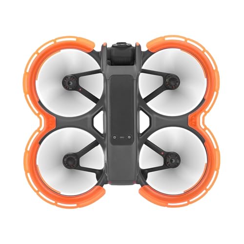 Avata 2 Propellerschutz for DJI Avata 2 Drohne, Antikollisionsschutz, stoßfester Propellerschutz for DJI Avata 2 Zubehör (schwarz)(Orange) von Oeudire