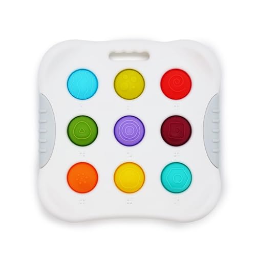 Fidget Popper Sensorisches Babyspielzeug for 10+ Monate, Montessori-Beschäftigungsspielzeug for 1 2 3-jährige Kleinkinder, Blasen drücken und platzen Lassen, Feinmotorik, Reisespielzeug for Kinder im von Oeudire