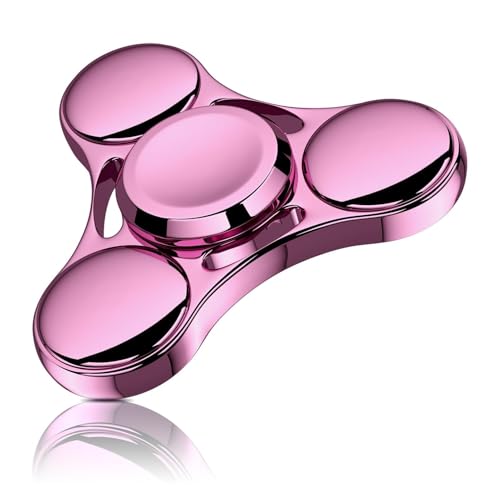 Fidget Spinner-Spielzeug, extrem langlebiges Edelstahllager, hohe Geschwindigkeit, 3–5 Minuten, Präzisions-Fingerspinner aus Messingmetall, EDC, ADHS, Stressabbau, Angstlinderung for Kinder und Erwach von Oeudire