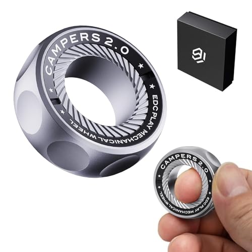 Fidget Spinner for Stressabbau – DIY-Magnetring mit spannenden Geräuschen, EDC-Spielzeug aus Edelstahl for Erwachsene und Jugendliche, perfekt for Arbeit, Studium, Warten, Geschenk und Strumpffüller(S Fidget Spinner for Stressabbau – DIY-Magnetring mit spannenden Geräuschen, EDC-Spielzeug aus Edelstahl for Erwachsene und Jugendliche, perfekt for Arbeit, Studium, Warten, Geschenk und Strumpffüller(S von Oeudire