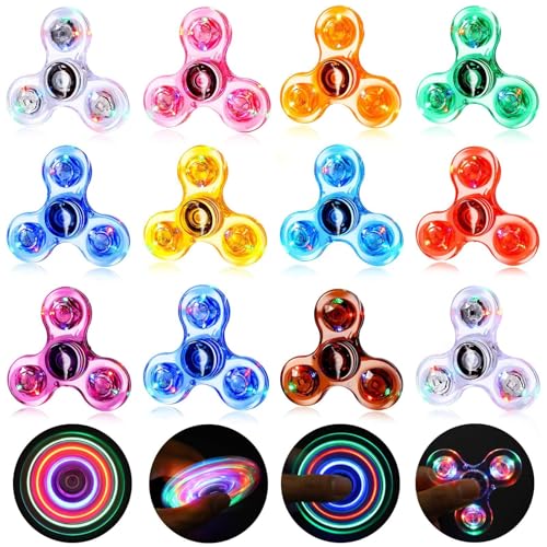 Gigilli Fidget Spinner, 12 Stück, Partygeschenke for Kinder, LED-Leuchten, Fidget-Spielzeug in großen Mengen Gigilli Fidget Spinner, 12 Stück, Partygeschenke for Kinder, LED-Leuchten, Fidget-Spielzeug in großen Mengen von Oeudire