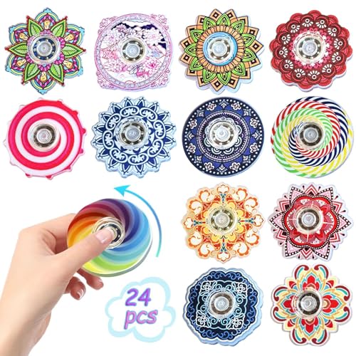 Lustiges Zappelspielzeug, Zappelspinner, Großpackung, 24 Stück, Partygeschenke, Geschenke, Piñata, Goodie Bags Stuffers, sensorisches Spielzeug Lustiges Zappelspielzeug, Zappelspinner, Großpackung, 24 Stück, Partygeschenke, Geschenke, Piñata, Goodie Bags Stuffers, sensorisches Spielzeug von Oeudire