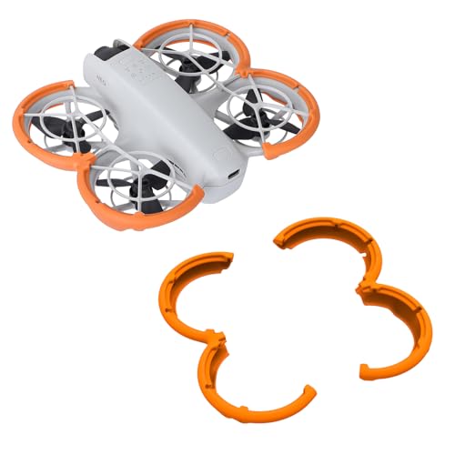 Neo Drone Stoßstangenschutz Zubehör, Propellerschutz Gimbal Schutz Antikollisionsring Abdeckung for NEO Zubehör (Schwarz)(for T50 T25 orange) von Oeudire