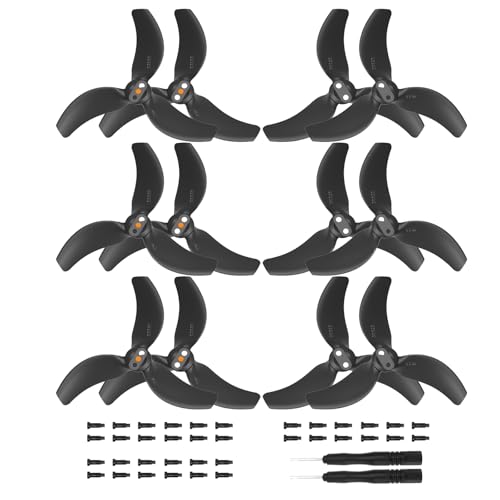 Oeudire (12 Stück) Avata 2 Propellerblätter, geräuscharme Flügel, schneller Ersatz for DJI Avata 2 Drohnenzubehör von Oeudire