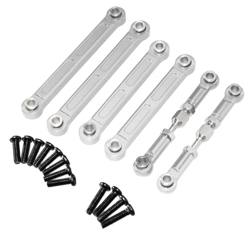 Oeudire 144001 144010 124016 124018 124007 124017 124019 124008 124007 124010 RC ferngesteuertes Auto Metall-Upgrade-Stange Teile(Silver) von Oeudire