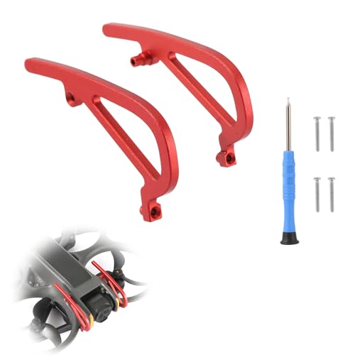 Oeudire 2 Stück Gimbal-Stoßfänger for DJI Avata 2, Gimbal-Stoßfängerschutz aus Aluminiumlegierung, Antikollisionsschutz for DJI Avata 2-Zubehör (rot)(B) von Oeudire