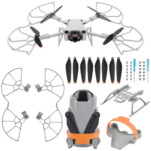 Oeudire 3 Pro Propellerschutz – 4-teilig mit Rotorblättern, Fahrwerk, faltbaren Verlängerungsbeinen, Halterung, Objektivabdeckung, Gimbal-Schutz for 3 Pro/Mini 3 Drohnen-Zubehörset Oeudire 3 Pro Propellerschutz – 4-teilig mit Rotorblättern, Fahrwerk, faltbaren Verlängerungsbeinen, Halterung, Objektivabdeckung, Gimbal-Schutz for 3 Pro/Mini 3 Drohnen-Zubehörset von Oeudire