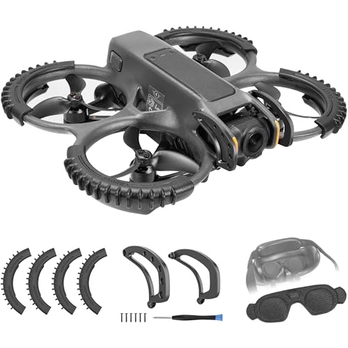Oeudire 3-in-1 Avata 2 Zubehör-Paket, Avata 2 Gimbal-Stoßstangenschutz + Propellerschutz + Goggles 3 Schutzhülle, passend for DJI Avata 2 Drohne und Goggle 3 Oeudire 3-in-1 Avata 2 Zubehör-Paket, Avata 2 Gimbal-Stoßstangenschutz + Propellerschutz + Goggles 3 Schutzhülle, passend for DJI Avata 2 Drohne und Goggle 3 von Oeudire