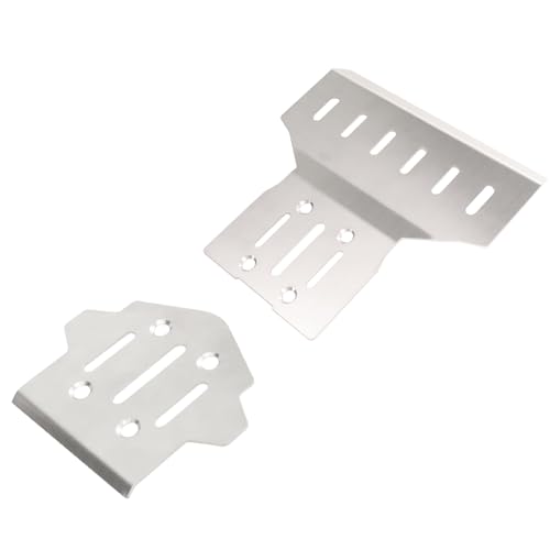 Oeudire 304 Edelstahl-Chassis-Panzerung for 7303 1/7 Pull-Fernbedienung Auto Modifikation Zubehör(Bumper Armor) von Oeudire