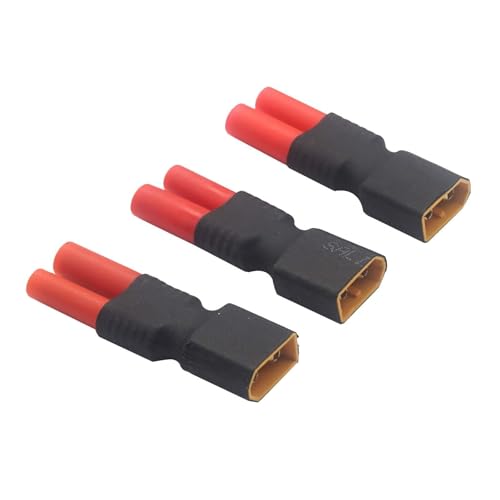 Oeudire 3Pack No XT60 XT-60 Male Plug to HXT 4.0mm Female Plug Connector Adapter for RC Car Boat Drone LiPo NiHM Battery Charger ESC Oeudire 3Pack No XT60 XT-60 Male Plug to HXT 4.0mm Female Plug Connector Adapter for RC Car Boat Drone LiPo NiHM Battery Charger ESC von Oeudire