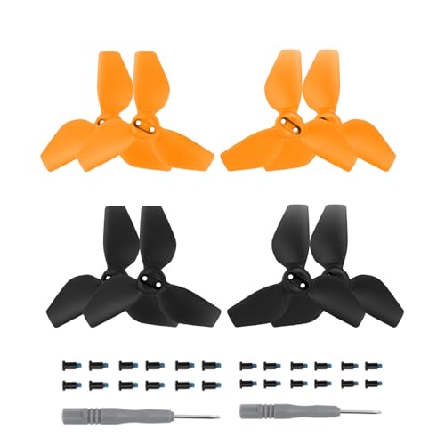 Oeudire 4 Paar Neo 2016S Propeller, Ersatzteile, Propellerblätter for Neo-Drohnenzubehör (Schwarz + Gelb)(Black+Yellow) von Oeudire