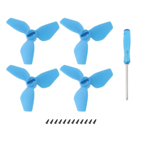 Oeudire 4-teilige Blaue Schnellverschluss-Ersatzpropeller mit Schraubenschlüssel, kompatibel mit Neo Drone(for 30degree-A) von Oeudire