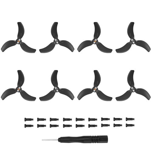 Oeudire 8 Stück Avata 2 Propeller, 3032S Propeller Geräuscharme Flügel for DJI Avata 2 Drohnenzubehör, Blau(Svart) von Oeudire