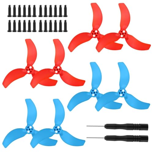 Oeudire 8-teilige Propellerblätter, geräuscharme Propellerflügel, 3 Rotoren, Propeller mit Schraubendreher und Schraube for DJI Avata 2 von Oeudire