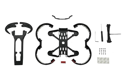 Oeudire AVATA 2 Drohnen-Propellerschutz 360 Grad, for DJI AVATA2 Schutzhülle, Stoßstangenring, stoß- und Kratzfeste Propeller-Schutzabdeckung, schwarz von Oeudire