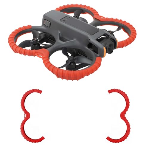 Oeudire AVATA 2 Propellerschutz, Propellerstoßstange, Antikollisionsschutzabdeckung for DJI AVATA 2 Drohnenzubehör (rot)(B) von Oeudire