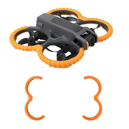 Oeudire AVATA 2 Propellerschutz, Propellerstoßstange, Antikollisionsschutzabdeckung for DJI AVATA 2 Drohnenzubehör (rot)(Orange) von Oeudire