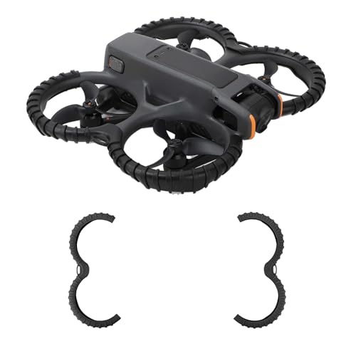 Oeudire AVATA 2 Propellerschutz, Propellerstoßstange, Antikollisionsschutzabdeckung for DJI AVATA 2 Drohnenzubehör (rot)(Svart) von Oeudire