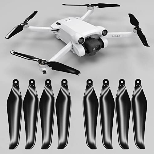 Oeudire Airscrew Stealth Propeller for 3 Pro & 4 Pro - Rot, 4 Propeller im Set(Svart) von Oeudire