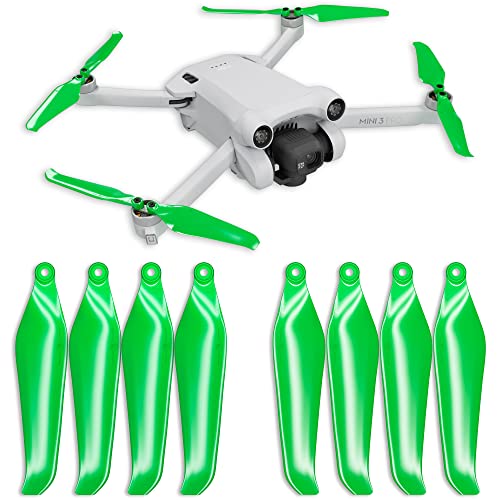 Oeudire Airscrew Stealth Propeller for 3 Pro & 4 Pro - Rot, 4 Propeller im Set(for 80degree) von Oeudire