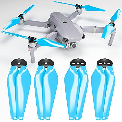 Oeudire Airscrew Stealth Propeller for Mavic Pro & Platinum – Schwarz, 4 Stück(for 30degree-A) von Oeudire