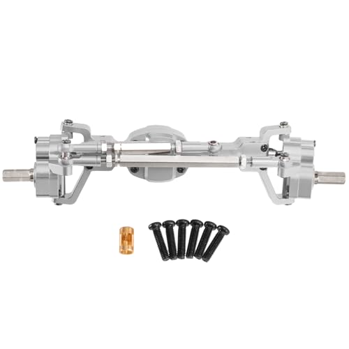 Oeudire Aluminiumlegierung CNC-eloxiert Vollmetall Vorder- und Hinterachse des Portals for JJRC 1/10 C8815 Willys MB Retro Jeep Upgrade-Zubehör(Silver Front) von Oeudire