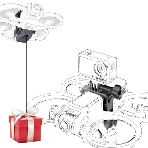 Oeudire Avata 2 Airdrop System Drone Drop Release for DJI Avata 2, 2-in-1-Stativhalterungsadapter for DJI Action 5 Pro/Action 4 /für HERO12/für, Avata 2 Zubehör Oeudire Avata 2 Airdrop System Drone Drop Release for DJI Avata 2, 2-in-1-Stativhalterungsadapter for DJI Action 5 Pro/Action 4 /für HERO12/für, Avata 2 Zubehör von Oeudire