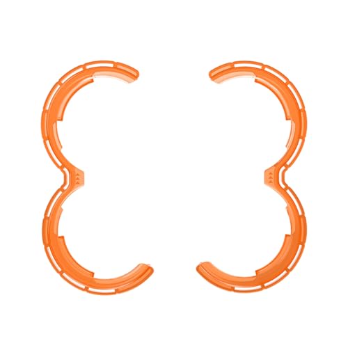 Oeudire Avata 2 Propellerschutz, Antikollisions-Propeller-Stoßfängerring, TPU-Schutzhülle, kompatibel mit DJI Avata 2 Drohnenzubehör (schwarz)(Orange) von Oeudire