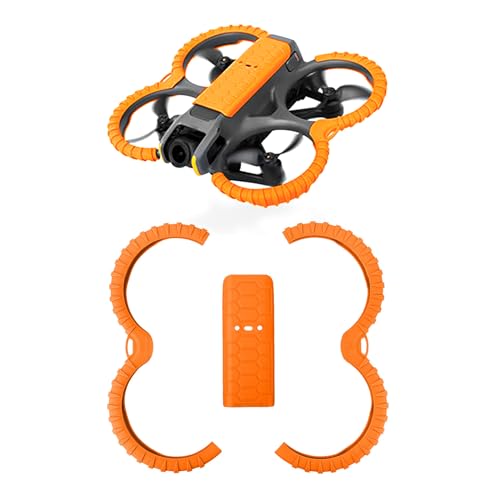 Oeudire Avata 2 Propellerschutz + Rückenschutzplatte, Schutzstoßstange, Propellerschutz for DJI Avata 2 Zubehör (Orange)(Orange) von Oeudire