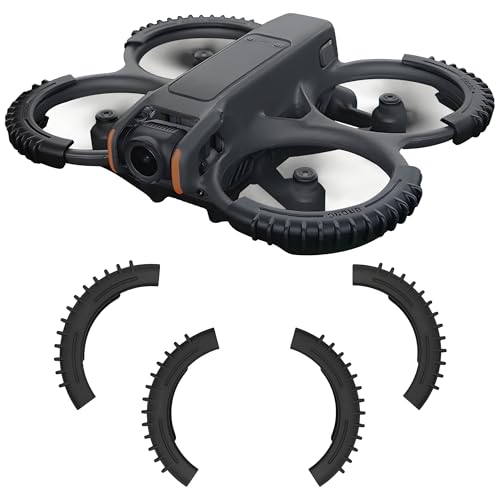 Oeudire Avata 2 Propellerschutz – Propeller-Stoßfängerring, Antikollisionsschutzabdeckung for DJI Avata 2 Drohnenzubehör, Schwarz(Svart) von Oeudire