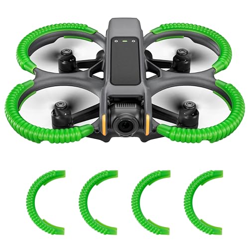 Oeudire Avata 2 Propellerschutz for DJI Avata 2 Drohne, Schutzstoßstange, kollisionssicherer, stoßfester Propellerschutz for DJI Avata 2 Fly More Combo-Zubehör (grün) von Oeudire