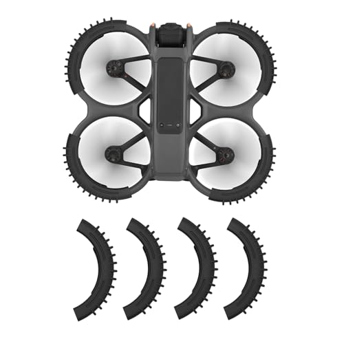 Oeudire Avata 2 Propellerschutz for DJI Avata 2 Drohne, Schutzstoßstange, kollisionssicherer, stoßfester Propellerschutz for DJI Avata 2 Zubehör (Orange)(Svart) von Oeudire